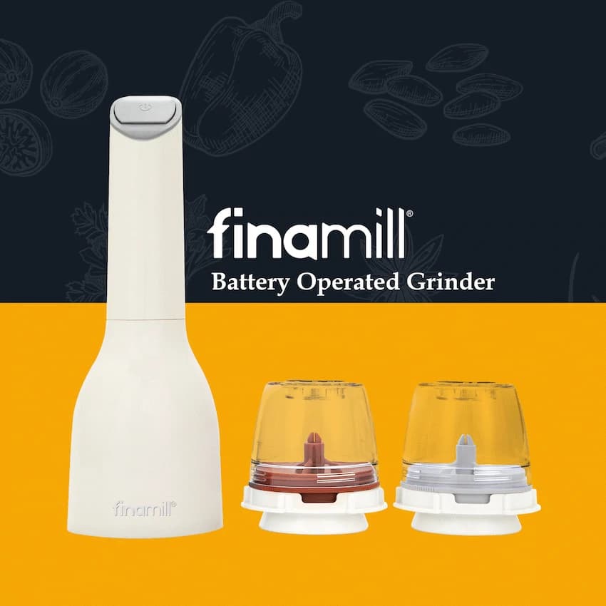Finamill Battery-Operated Grinder - Soft Cream
