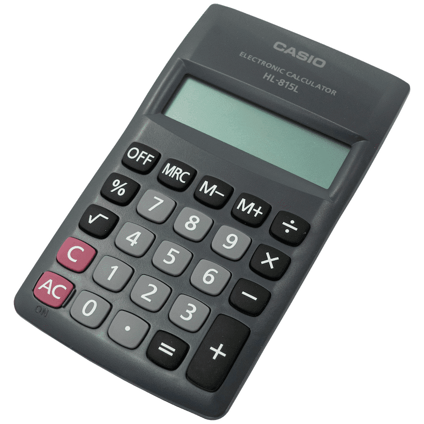 Casio HL 815 Pocket Calculator - Black