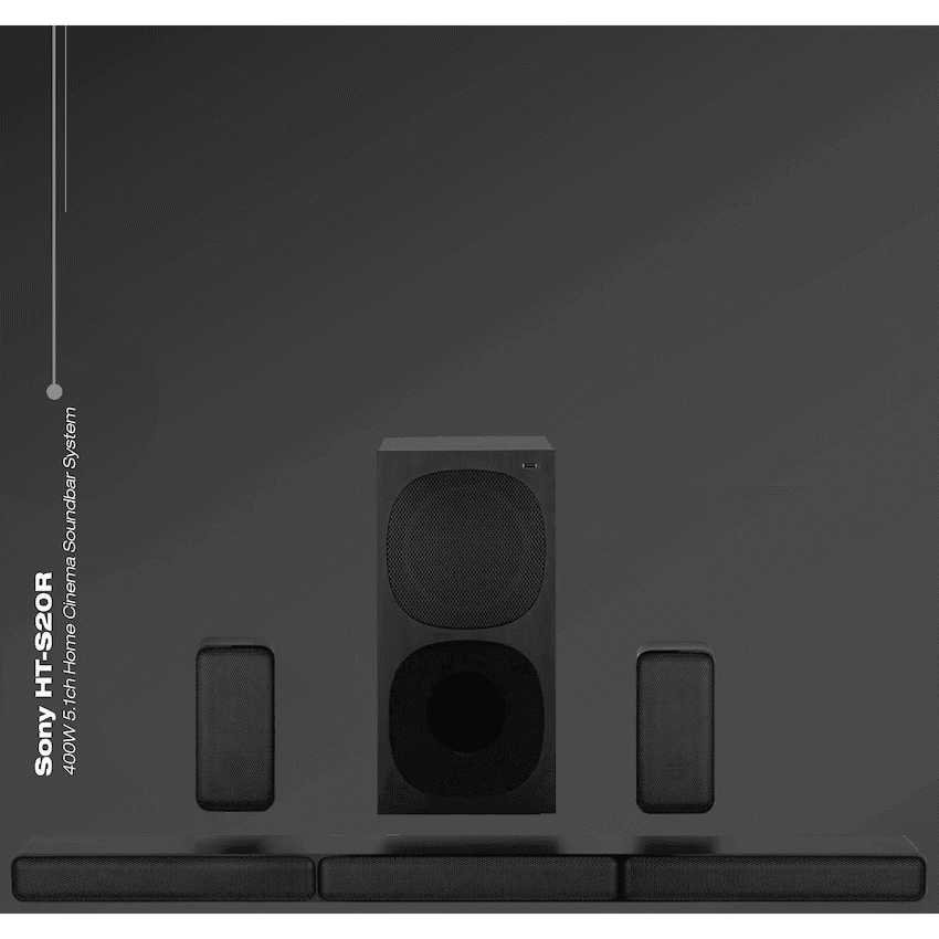 Sony HT-S20R 400w 5.1ch Dolby Soundbar