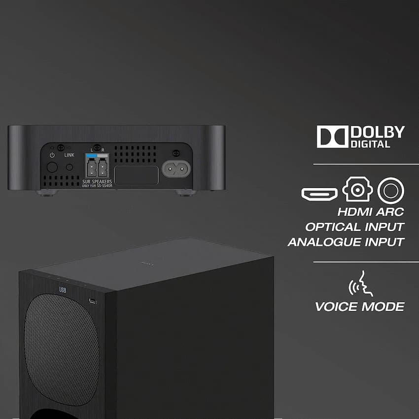 Sony HT-S40R 600w 5.1ch Soundbar with Wireless Rear Speakers