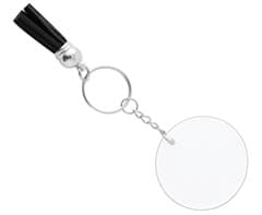 Acrylic Keychain with Tassles