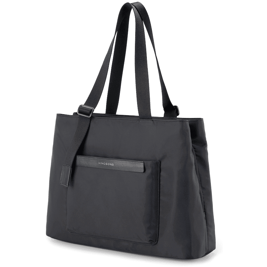 Kingsons Echo Ladies 15.6" Laptop Tote Bag Black