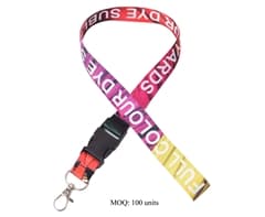 Lanyard Double Side Sub with Buckle&LobsterRing