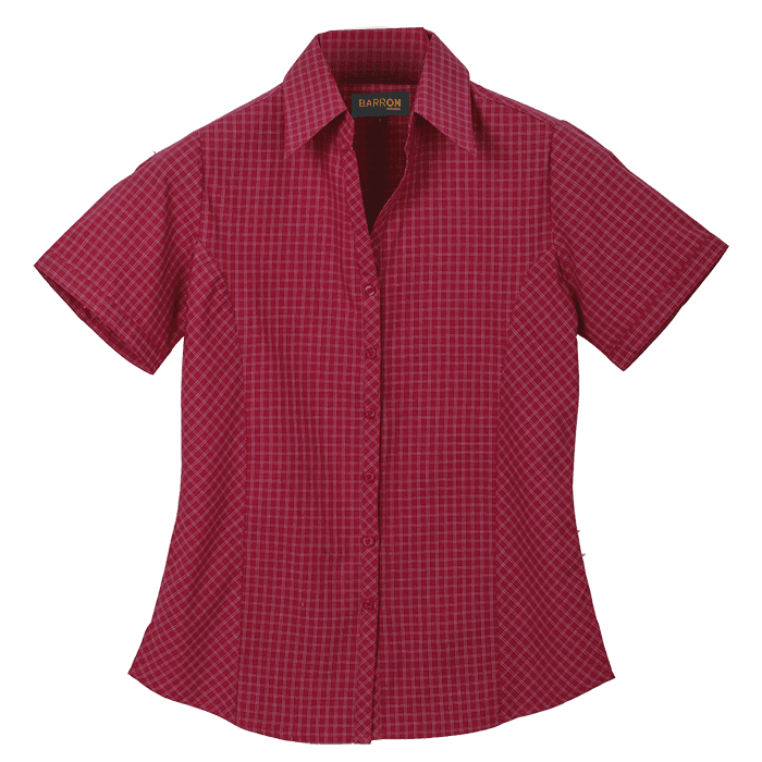 Pioneer Check Blouse Short Sleeve Ladies