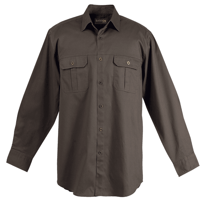 Bush Shirt Long Sleeve Mens