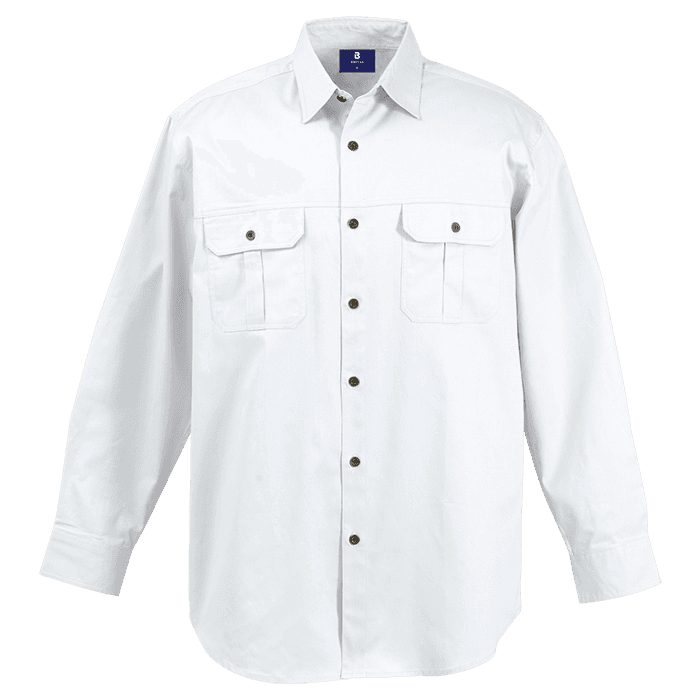 Bush Shirt Long Sleeve Mens