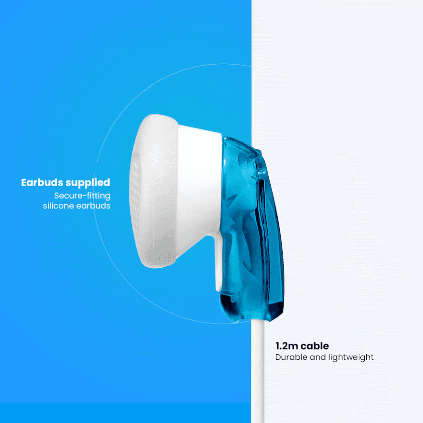 Sony MDR-E9LP Stereo Earbuds (Blue)