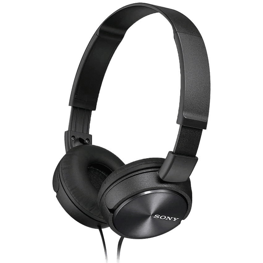 Sony MDR-ZX310AP (Black) Folding Aux Headphones with Mic