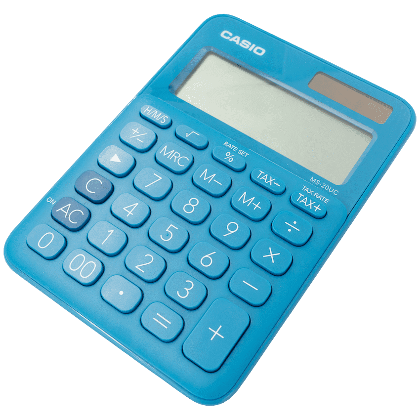 Casio MS-20UC - Desktop calculator 12 Digit - Blue