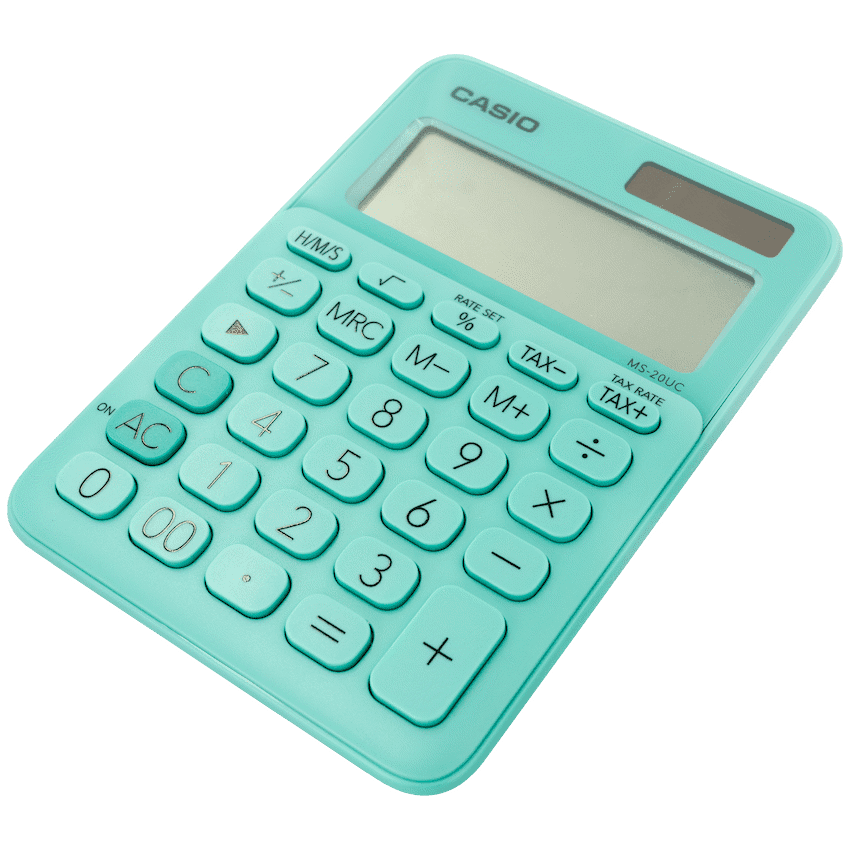 Casio MS-20UC - Desktop calculator 12 Digit - Green