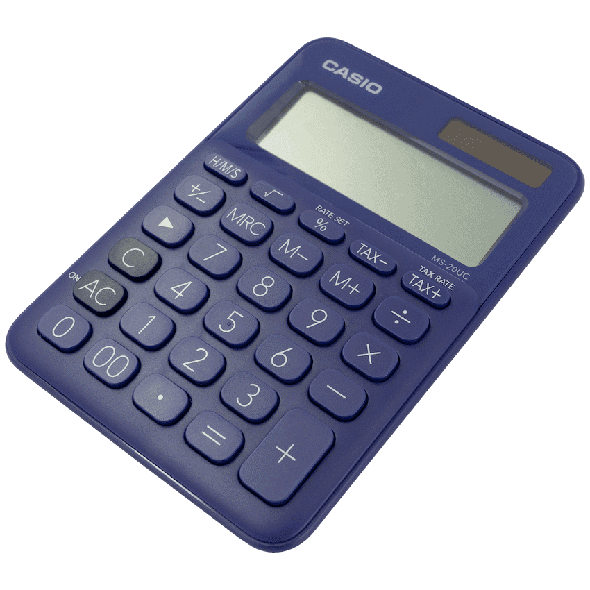 Casio MS-20UC - Desktop Calculator 12-Digit - Purple