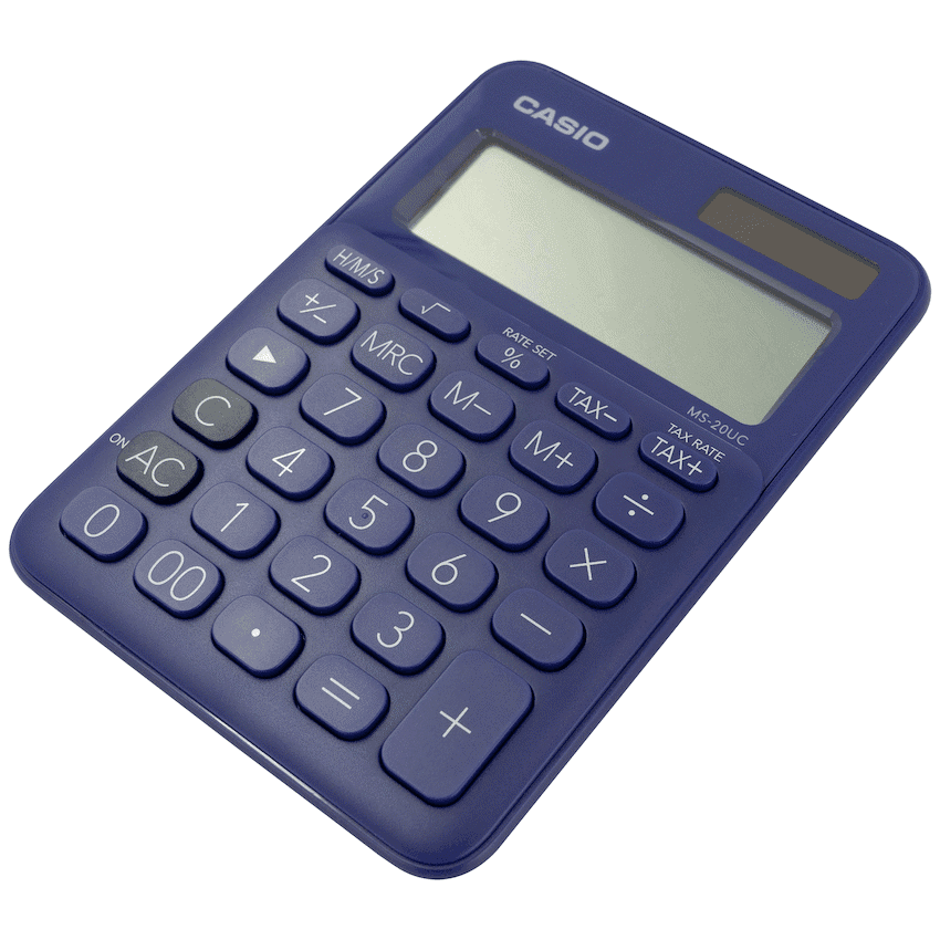 Casio MS-20UC - Desktop Calculator 12-Digit - Purple