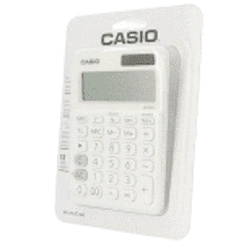 Casio MS-20UC - Desktop calculator 12 Digit - White