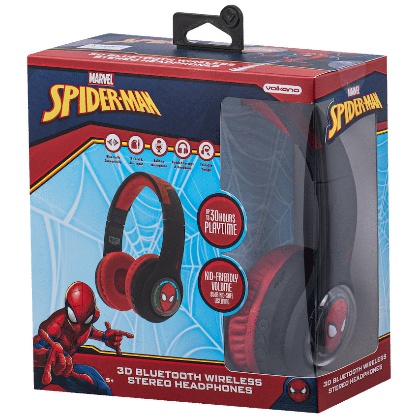Marvel Spider-Man 3D Bluetooth Headphones