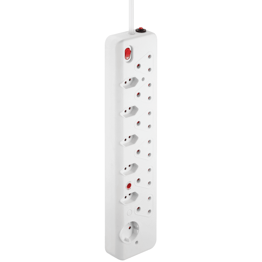 Nexon 12-Way Medium Surge Multiplug 0.5m - White