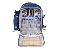 4-Person Picnic Backpack and Blanket Set