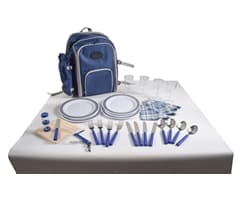 4-Person Picnic Backpack and Blanket Set