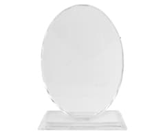 Crystal Trophy - Oval