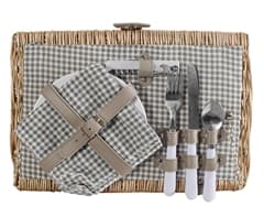 2-Person Wicker Picnic Basket