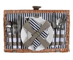 4-Person Wicker Picnic Basket