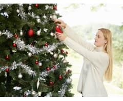 Metallic Silver Tinsel Garland