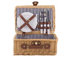 2-Person Rattan Picnic Basket - Small
