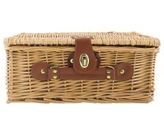 2-Person Rattan Picnic Basket - Small
