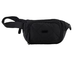 Quilted Double Pocket Moon Bag