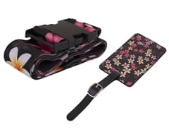 Floral Luggage Strap & Tag