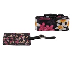 Floral Luggage Strap & Tag