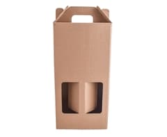 Kraft Double 750ml Wine Bottle Gift Box