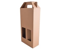 Kraft Double 750ml Wine Bottle Gift Box