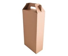 Kraft Double 750ml Wine Bottle Gift Box