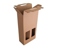 Kraft Double 750ml Wine Bottle Gift Box