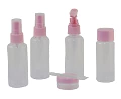 5-Piece Refillable Travel Bottle Set