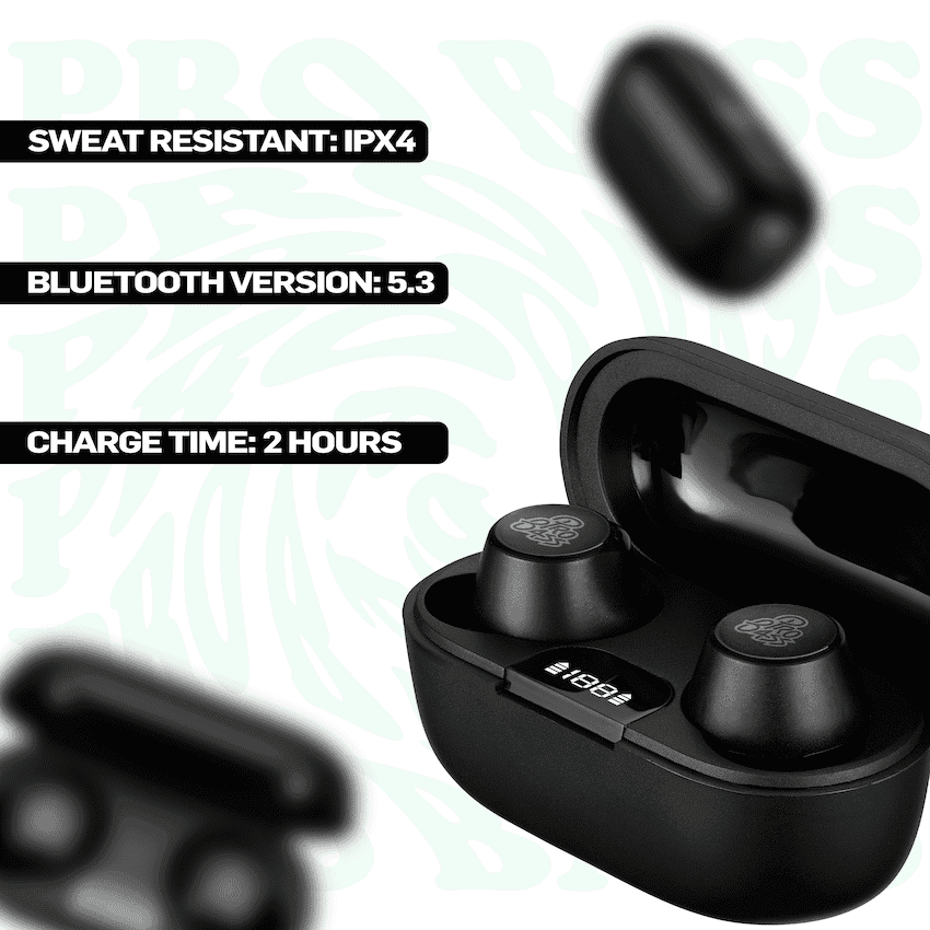Pro Bass Nova Series TWS Earphone - Black