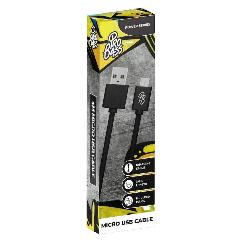 Pro Bass Power Series Boxed Round Micro USB Cable
