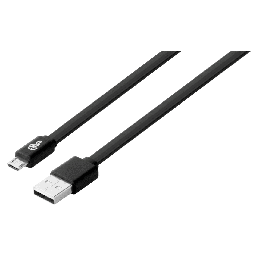 Pro Bass Energize Series Packaged Micro USB Cable - Black - 1.2m