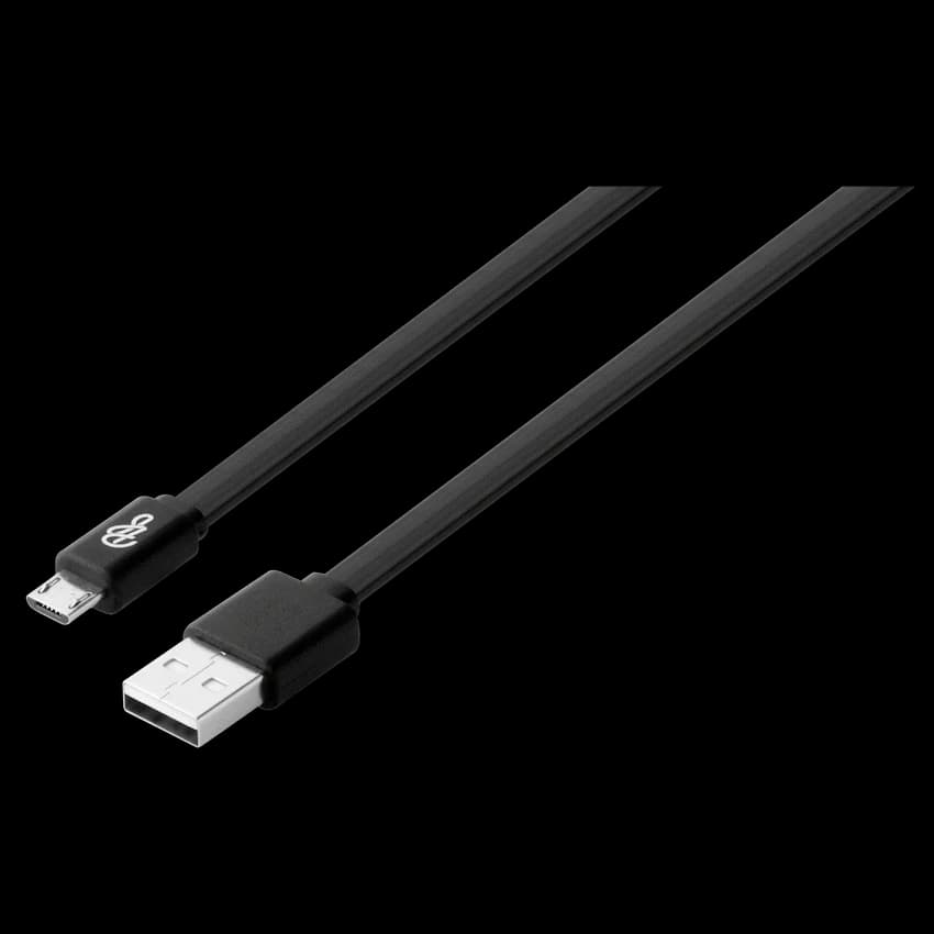 Pro Bass Energize Series Packaged Micro USB Cable - Black - 1.2m