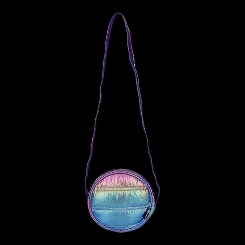 Quest Puffer Cross Body Bag - Purple