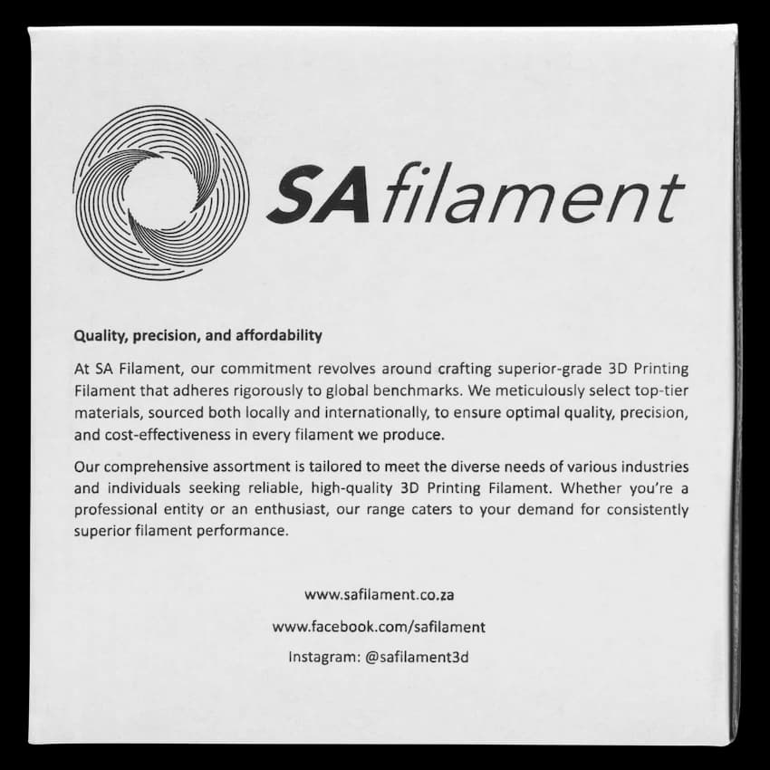 SA Filament ABS Premium Filament 1kg - Black