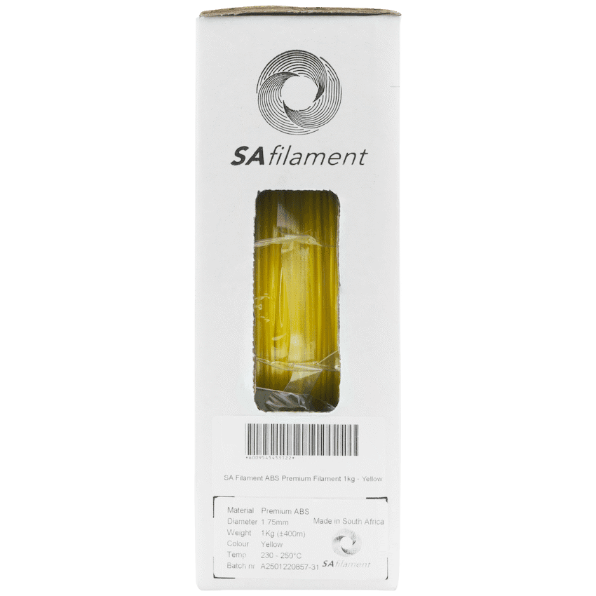 SA Filament ABS Premium Filament 1kg - Yellow