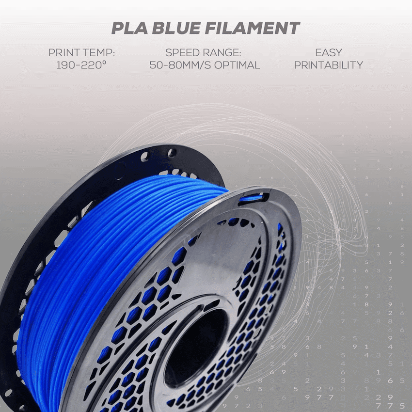 PLA Filament - Blue - 1kg, 1.75mm