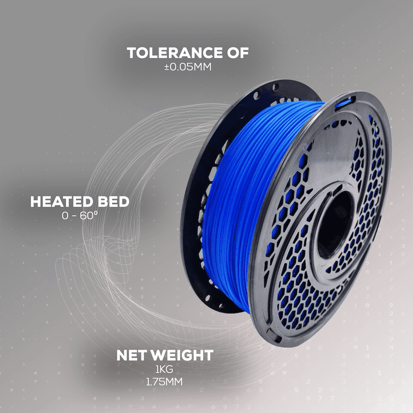 PLA Filament - Blue - 1kg, 1.75mm
