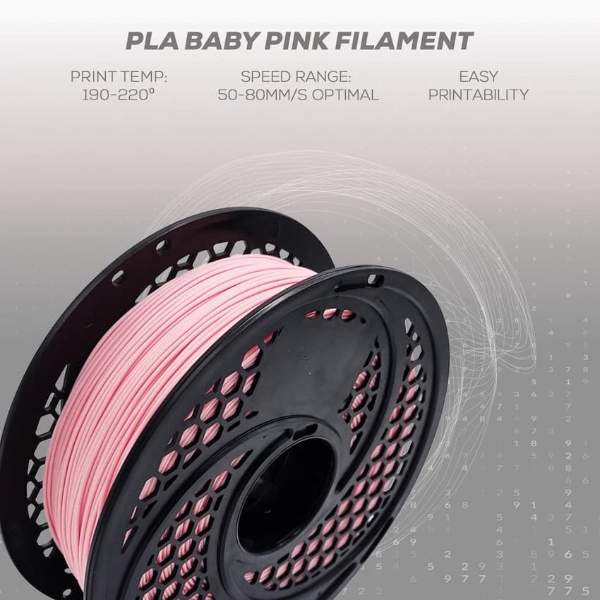 PLA Baby Pink Filament 1kg, 1.75mm