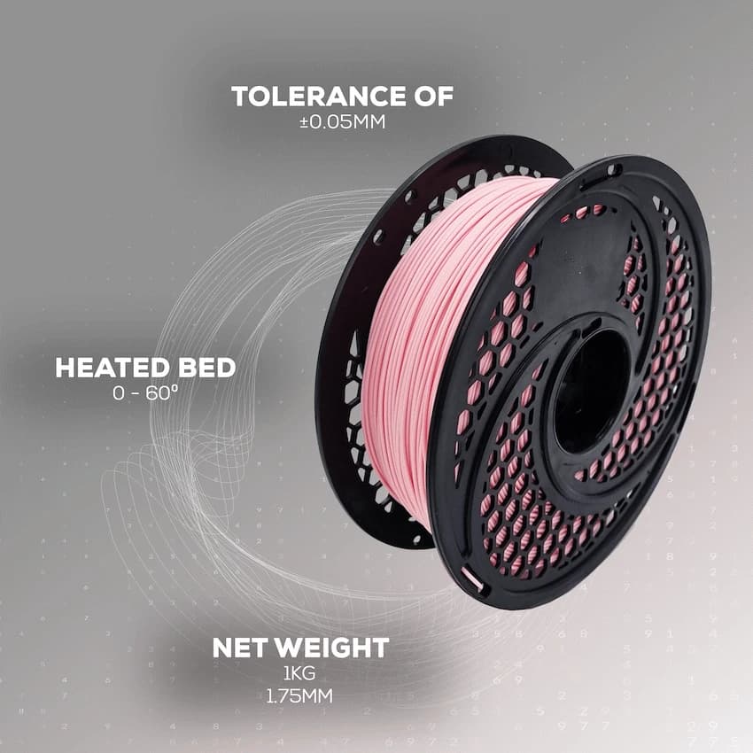 PLA Baby Pink Filament 1kg, 1.75mm