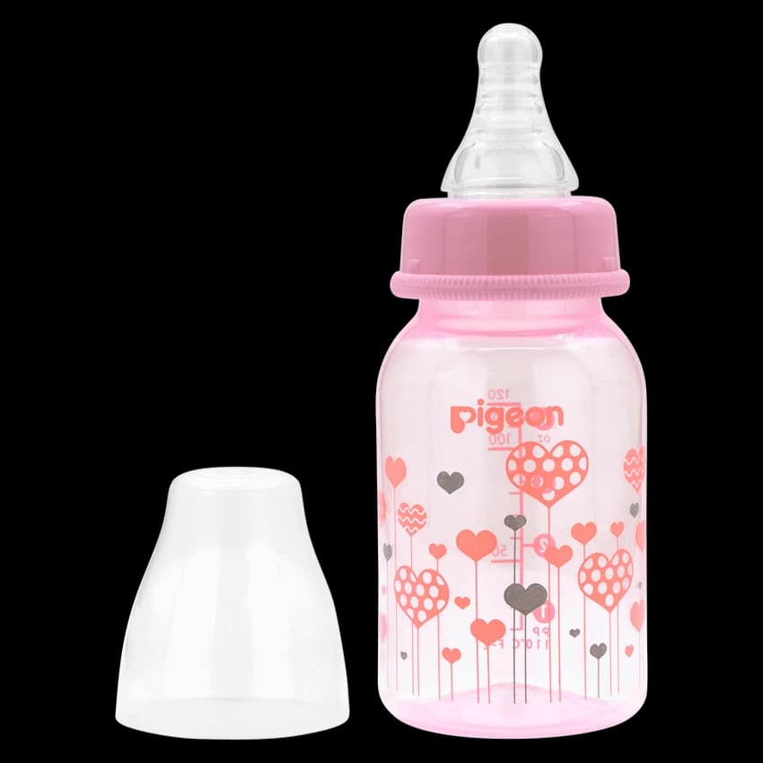 Pigeon Flexible Bottle STD Neck - Pink - 120ml