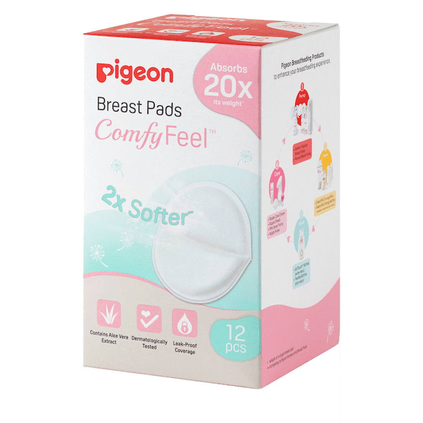 Pigeon Breast Pads Comfy Feel 12 Pc Pack
