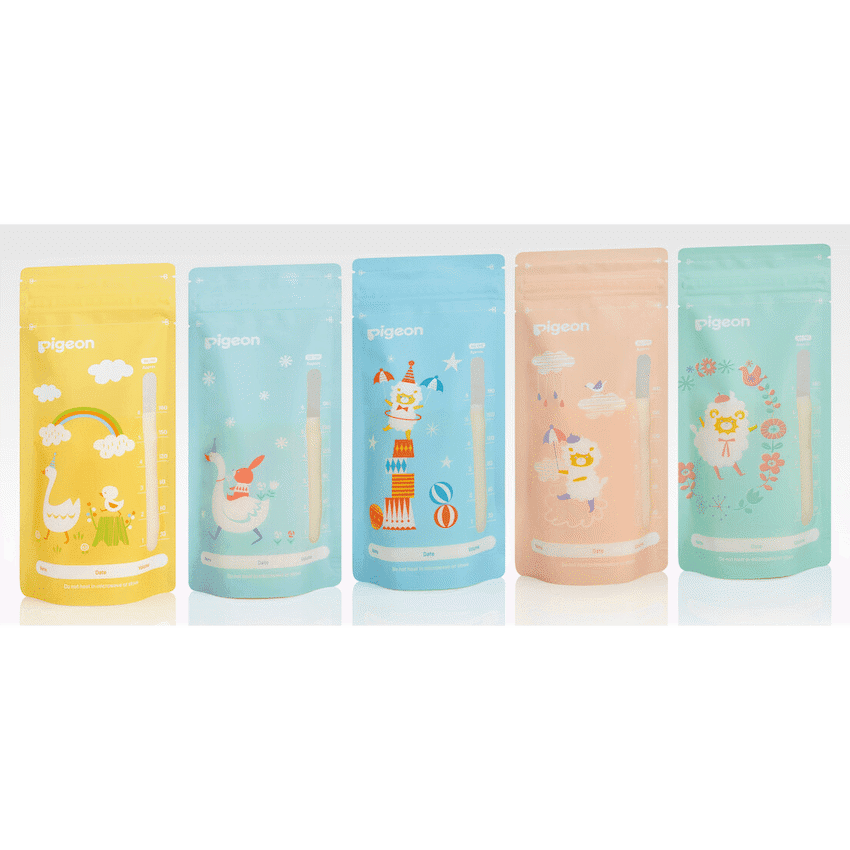 Pigeon - Breast Milk Storage Bag 180ml Animal Design