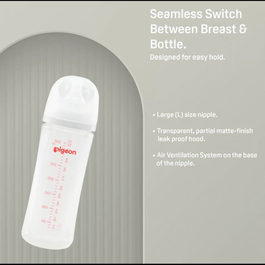 Pigeon Softouch 3 Bottles PP 330ml (L) Triple Pack